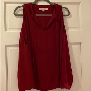 Loft Cold Shoulder Top